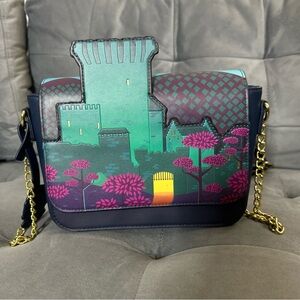 Loungefly Disney Pixar Brave Princess Merida Castle Crossbody Shoulder Bag
